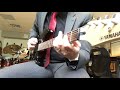 Yamaha ERG121 Electric Guitar Demo Strat style Fender like budget guitar Roland Cube 80x Review Demo