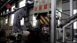cnc automatic closed die forging line with robot forging video