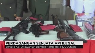 Jual Senjata Api Ilegal di Medsos, Tiga Tersangka Ditangkap Polisi