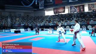 Final Kumite -84 KG, Mahdi (IRI) vs Arslan Hasan (TUR), Karate1 Kocaeli 2022