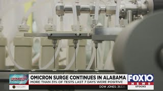 Omicron variant surge continues in Alabama