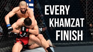 EVERY Khamzat Chimaev Finish SO FAR! Khamzat Chimaev 2022 Highlights | The Wolf