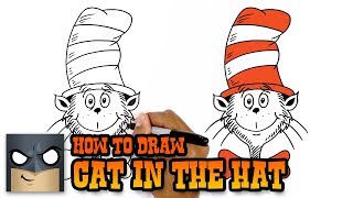 How to Draw Cat in the Hat (Art Tutorial)