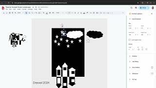 GOOGLE DRAWING ART PROJECT - NOTAN LANDSCAPE