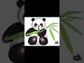 Python Turtle Graphics - 9 ||  Panda || Art by Code #shorts