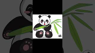 Python Turtle Graphics - 9 || Panda || Art by Code #shorts