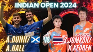 S.JOMKOH/K.KEDREN🇹🇭VS A.DUNN/A.HALL🏴󠁧󠁢󠁳󠁣󠁴󠁿:YONEX SUNRISE INDIA OPEN 2024 | PREQUARTER