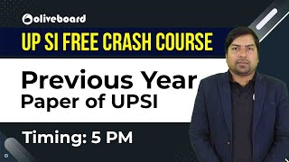 UP SI Free Crash Course | Previous Year  Paper of UPSI | Rohit Sir