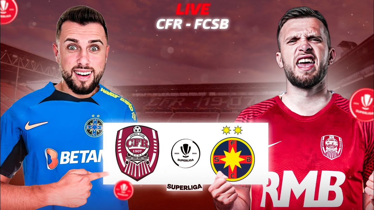 REACTIONAM LIVE LA CFR CLUJ Vs FCSB !!! DERBY IN SUPERLIGA ROMANIEI ...