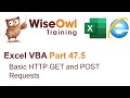 Excel VBA Introduction Part 47.5 - Basic HTTP GET and POST Requests
