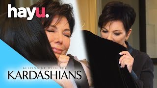 Kris Breaks Down Holding Bruce's Old Clothes | Keeping Up With The Kardashians