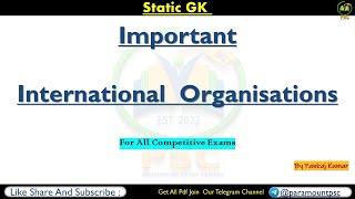 Complete International Organizations With Tricks in one video || Static Gk  Lec-1 ||JKSSB ||SSC||