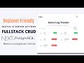 Fullstack Nextjs14 Crud Website | Pstgrsql prisma server actions vercel deployment | Gamelog Tracker