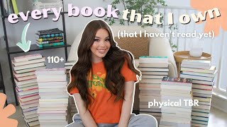 every book I own that I haven't read yet!! *physical TBR*