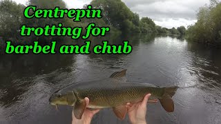 Centrepin trotting for barbel and chub