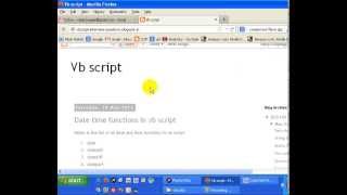 Date time functions in vbscript