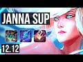 JANNA & Jinx vs PYKE & Draven (SUP) | 1/0/20, 2.2M mastery, 500+ games | EUW Diamond | 12.12