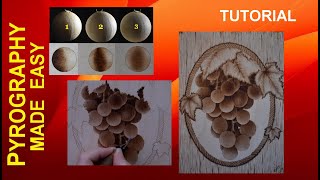 Wood burning for Beginners - Analyzing Light & Adding Color to pyrography tutorial