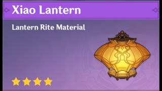 How to craft / make xiao lantern - genshin impact
