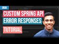 Custom Error Handling with @ControllerAdvice and @ExceptionHandler - Spring Tutorial