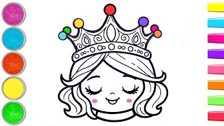 How to Draw a Princess | Easy Drawing and Coloring 👸🌈💖 | Step by Step Art Tutorial