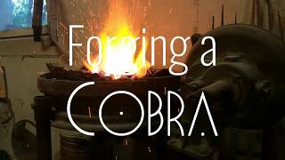 BlackSmithing Beginner Exercise : Forging a Cobra from a nail