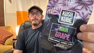 Kush Kube Sour Grape 15 mg THC, 15 mg CBD each Gummy Review