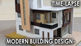 TIME LAPSE | 25x35 MODERN RESIDENTIAL BUILDING DESIGN