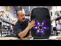 review and live demo of the acoustic audio 4315tn 1000 watts portable rechargeable speaker