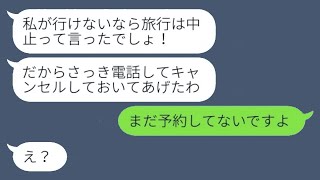 息子の夫婦の新婚旅行を無断でキャンセルした義母「私を置いていくからよw」→実際には義母がキャンセルした旅行は〇〇で…w