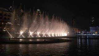 Musical water fountain at Dubai Mall - Burj Khalifa