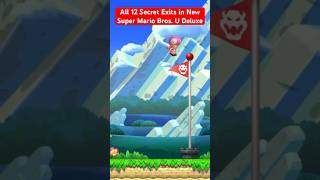 (New Super Mario Bros. U Deluxe) All 12 Secret Exits in each world minus Superstar Road from the end