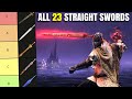 All 23 Straight Swords Ranked! Elden Ring Tier List Patch 1.13