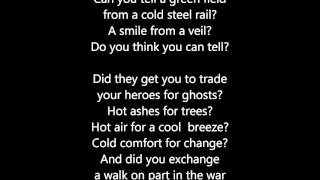 Pink Floyd - Wish You Were Here - Scroll Lyrics "22"