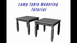 Carrara Pro Table Modeling Tutorial