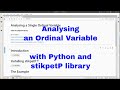 Analyze an Ordinal Variable with Python and stikpetP Library