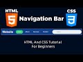 Navbar in 4 Minutes - HTML & CSS for Beginners