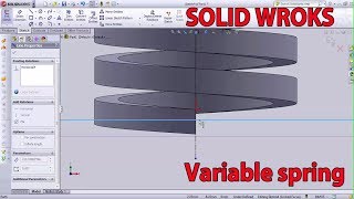 How to make a Variable spring on Solid Works