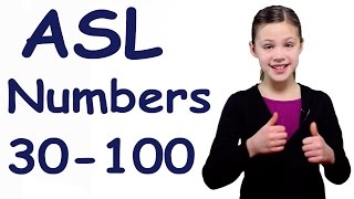 ASL Numbers 30-100 in Sign Language