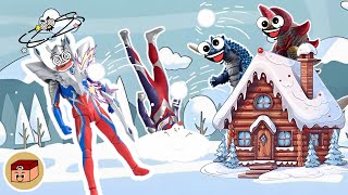 【超級奧特曼】奧特曼怪獸打雪仗！賽羅居然被雪球打中？！#奧特曼 #鹹蛋超人 #貝利亞 #迪迦 #賽羅 #ultraman