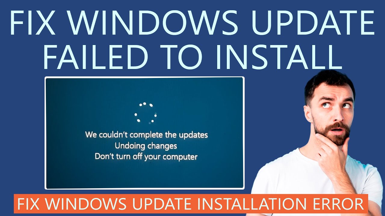 How To Fix Windows Update Failed To Install Error? - YouTube