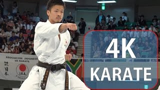 Winner of World Karate-do Championship,Hidemoto Kurihara.（Gojyushiho-syo.）