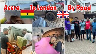 12 Drivers Driving From Accra To London Finally Made It To London