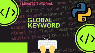 In Python Global keyword is use to change value of global variable locally #shorts