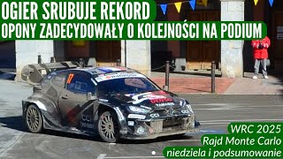 WRC 2025 - Rajd Monte Carlo - OGIER ŚRUBUJE REKORD - niedziela i podsumowanie Rajdu #wrc