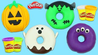 How to Make Cute Play Doh Halloween Donuts | Fun & Easy DIY Play Dough Arts and Crafts!