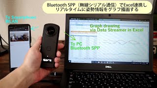 Bluetooth SPP（無線シリアル通信）でExcel連携しリアルタイムに姿勢情報をグラフ描画する