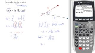 Vectors - Dot Product or Scalar Product - A Levels H2 math