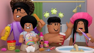 THE KIDS SCHOOL ROUTINE AT GMA HOUSE!! *VERY BUSY!!* | Bloxburg Family Roleplay