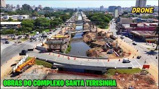 Drone em Santo André: Obras do Complexo Santa Teresinha e arredores - Grande São Paulo